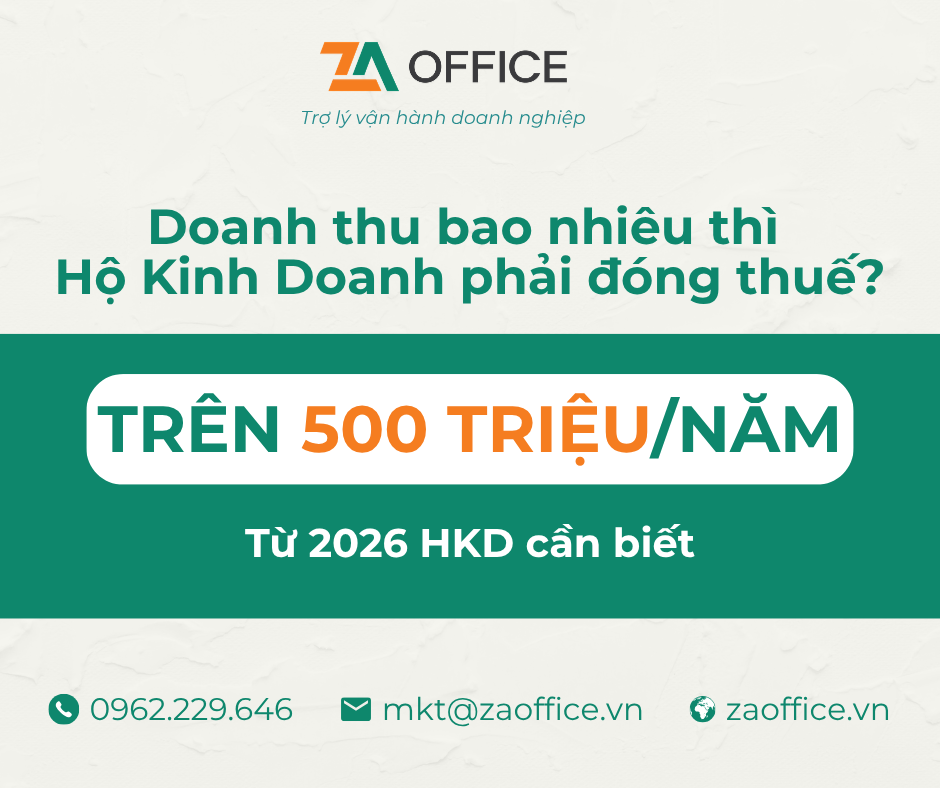 Hộ kinh doanh phải đóng thuế khi nào – doanh thu trên 500 triệu mỗi năm