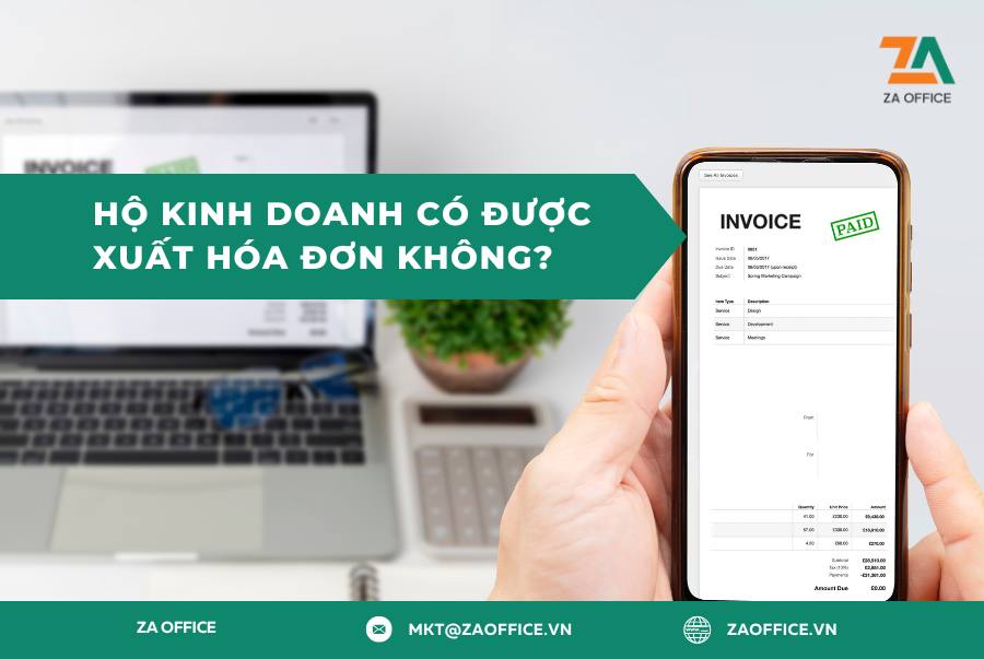 HỘ KINH DOANH CÓ ĐƯỢC XUẤT HÓA ĐƠN KHÔNG?