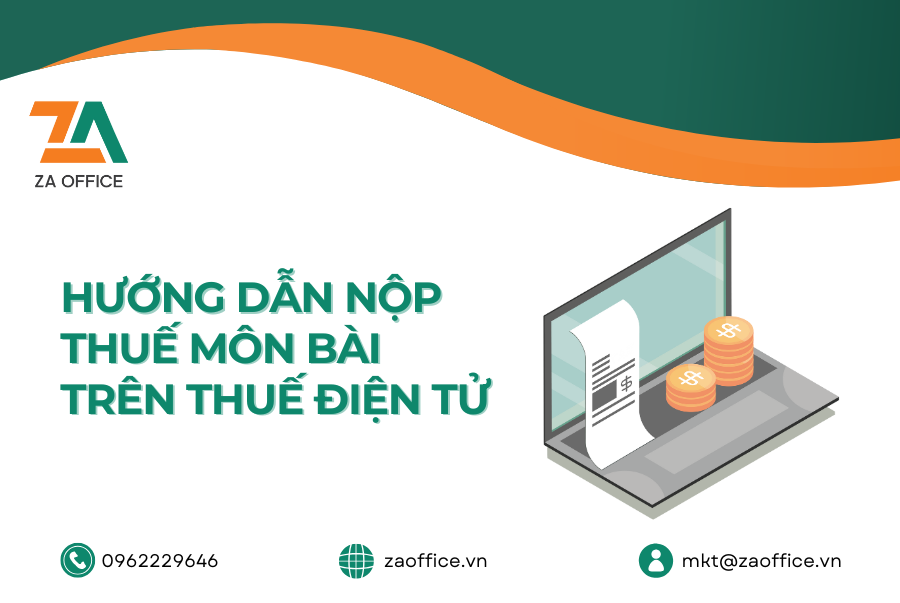 HƯỚNG DẪN NỘP THUẾ MÔN BÀI TRÊN THUẾ ĐIỆN TỬ