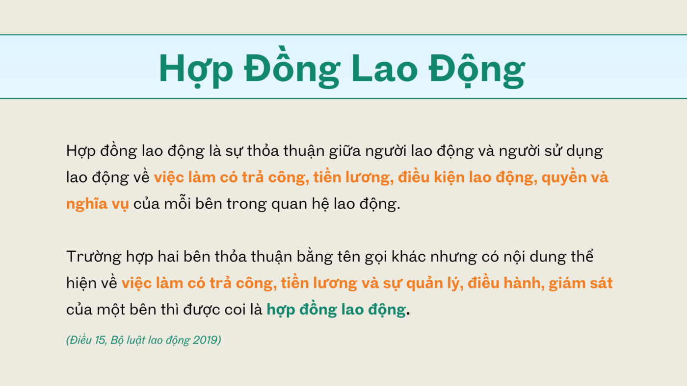 HỢP ĐỒNG LAO ĐỘNG