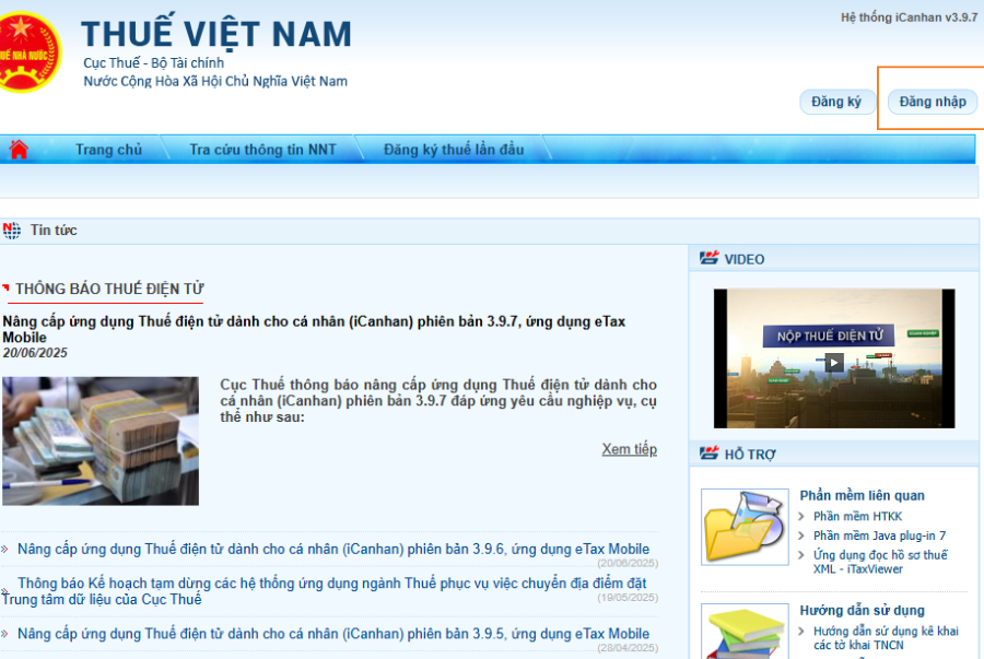 CÁCH TRA CỨU NỢ THUẾ CỦA HỘ KINH DOANH 2025 (2)
