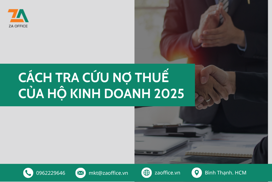 CÁCH TRA CỨU NỢ THUẾ CỦA HỘ KINH DOANH 2025