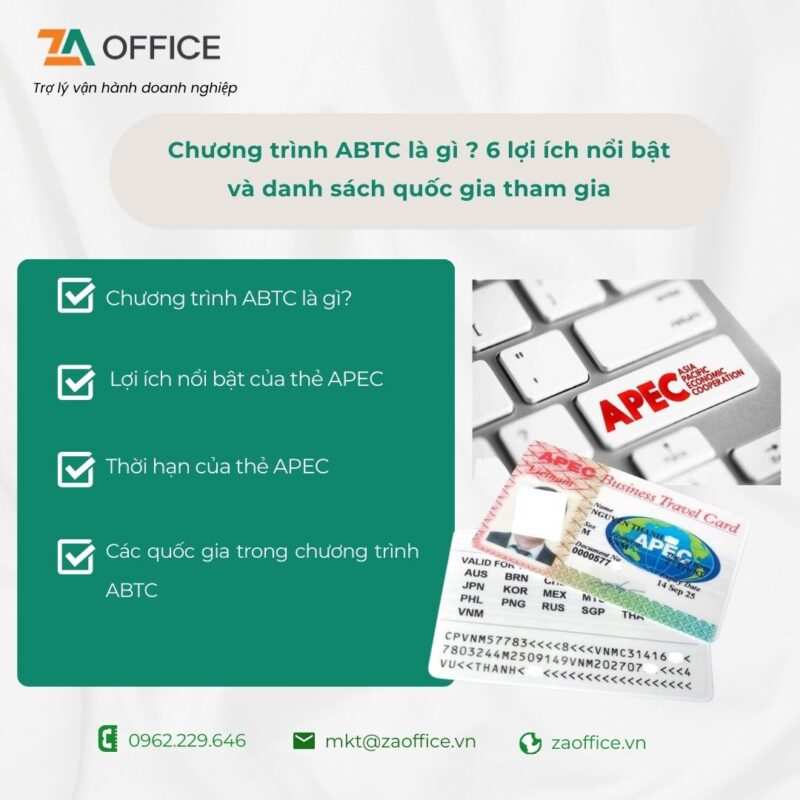 Chương trình ABTC miễn visa 19 nước APEC cho doanh nhân