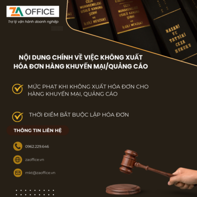 Không xuất hóa đơn cho hàng khuyến mại, quảng cáo bị xử phạt theo quy định